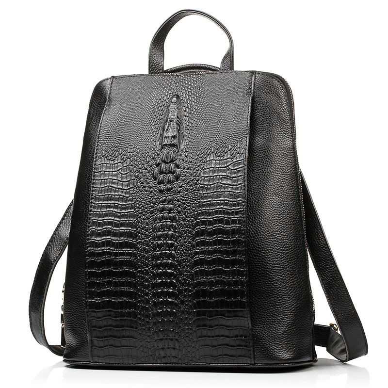 Zency Women's Crocodile Leathe - Leatherwork Bag recension och pris
