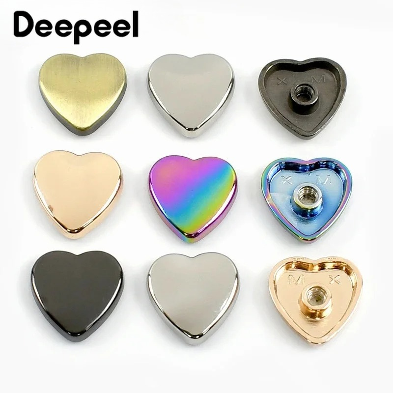 20/30Pc 8-14mm Metal Heart Riv - Leatherwork Hardware recension och pris