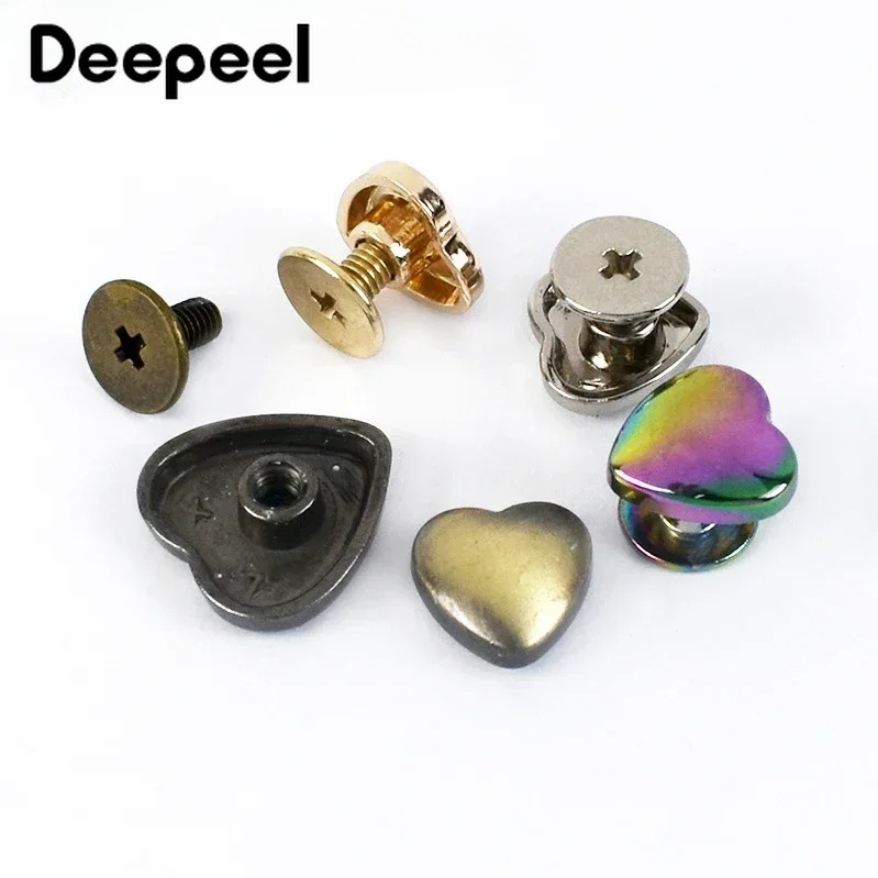 20/30Pc 8-14mm Metal Heart Riv - Leatherwork Hardware recension och pris