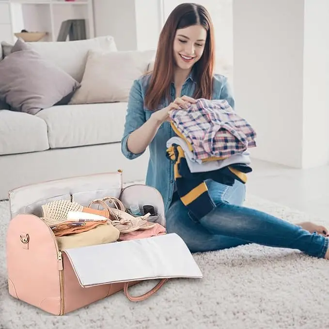 2025 New Women's Waterproof We - Leather Work Duffle recension och pris